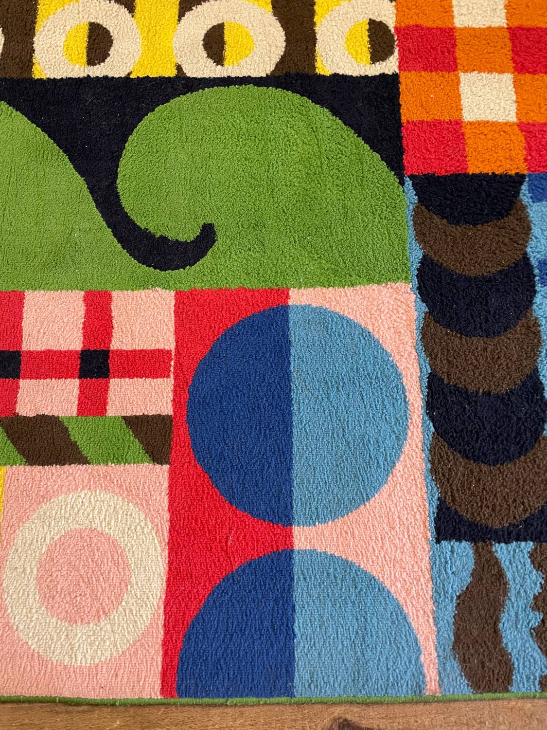 Modernist wool rug