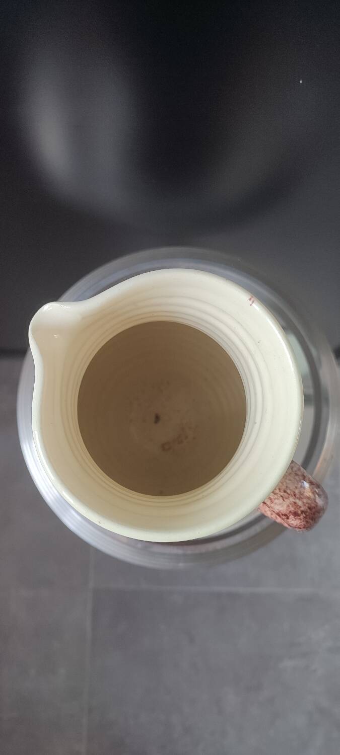 Vintage ceramic pitcher by Accolay