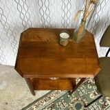 Vintage Art Deco side table / pedestal table