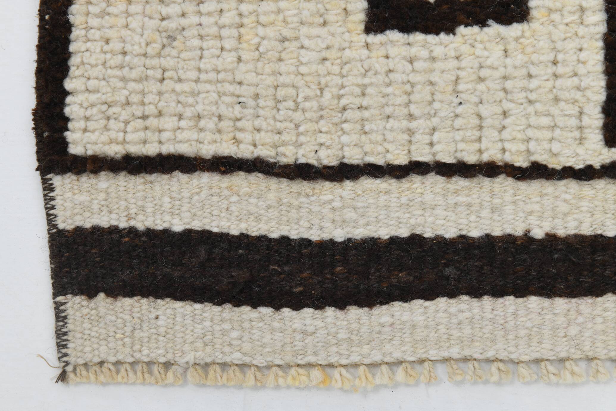 3x12 Rug For Hallway Brown Beige Turkish Runner Rug, 92x364Cm SK 18273