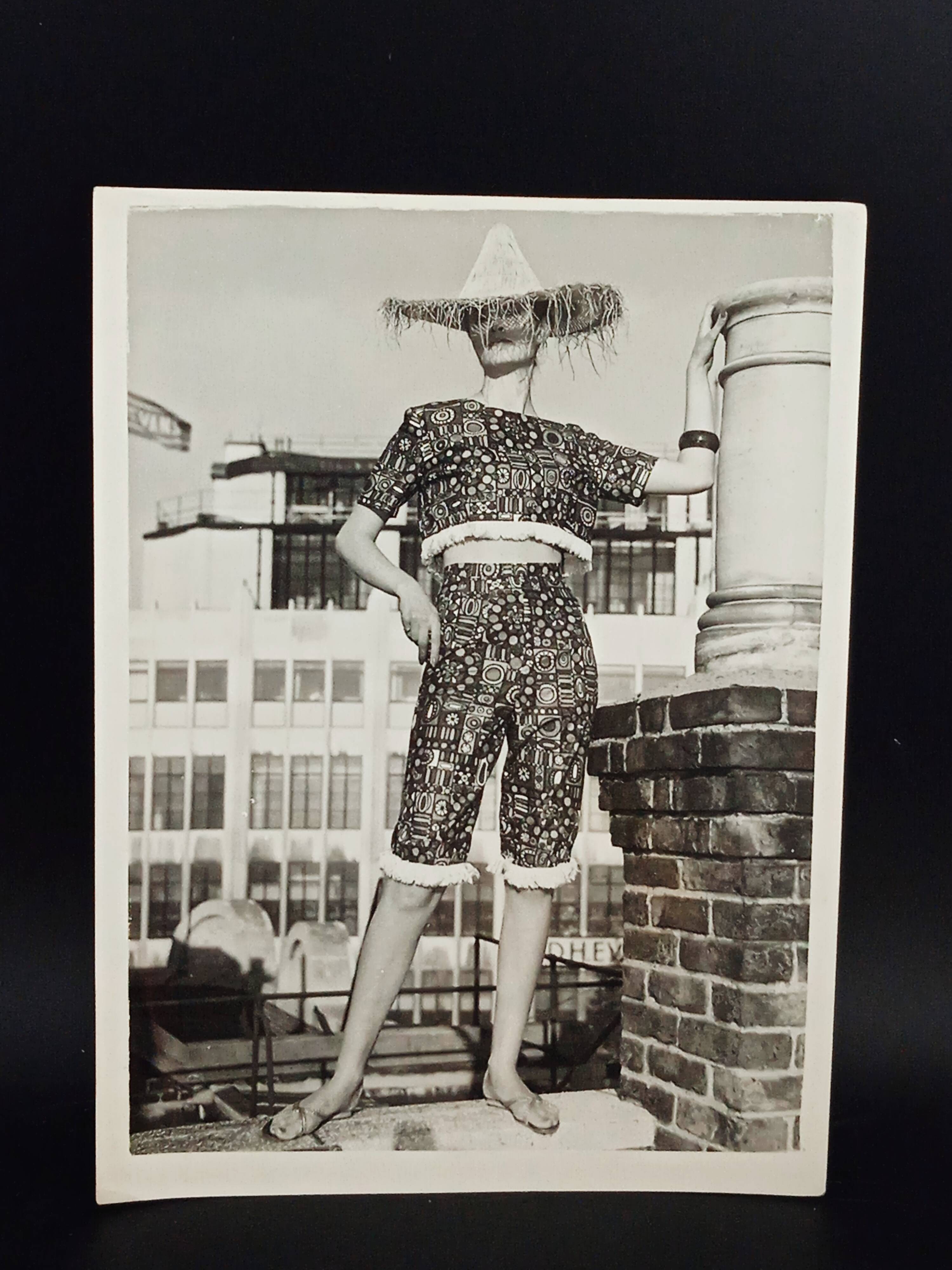 Photographie de mode originale, Londres, années 1960.
