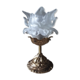 Bronze lampshade in the shape of a rose