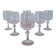 6 crystal stemmed glasses