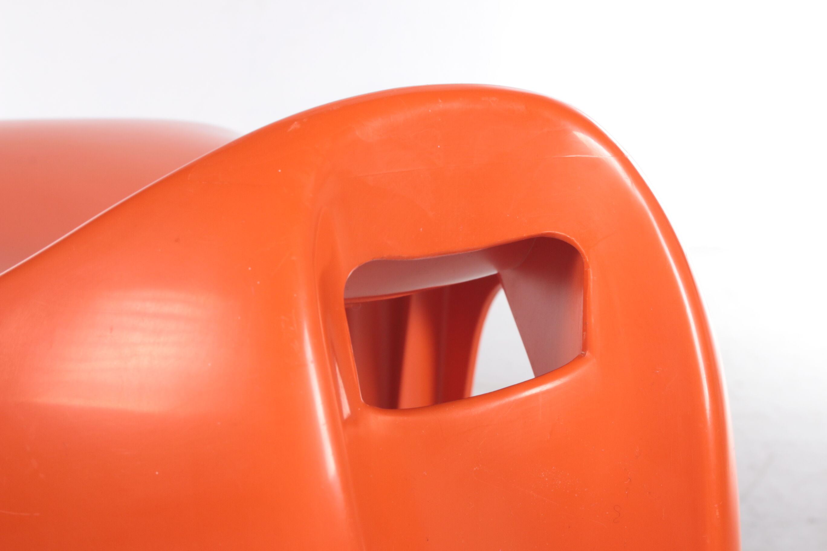 Tabouret vintage orange space age par Casala, 1960