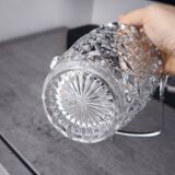Vintage crystal ice bucket