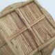 Rattan and brass basket