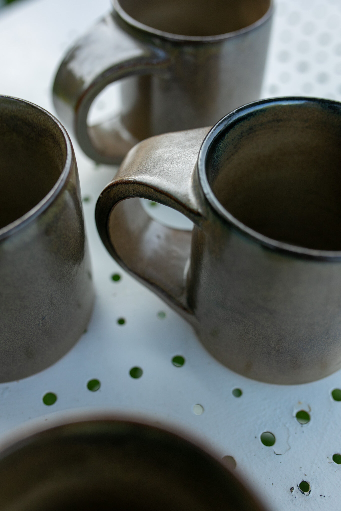 Set of 5 Arts Céram stoneware cups