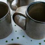 Lot de 5 tasses  Arts Céram en grès
