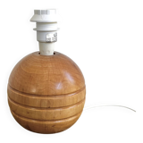 Lampe boule en bois vintage