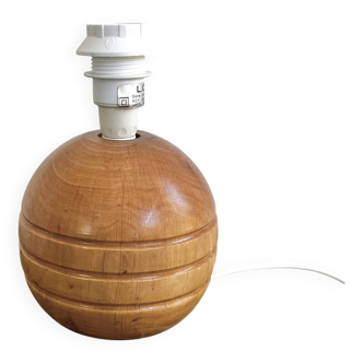 Lampe boule en bois vintage