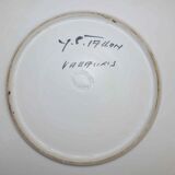 Decorative dish and pitcher signed "J P Tallon Vallauris"