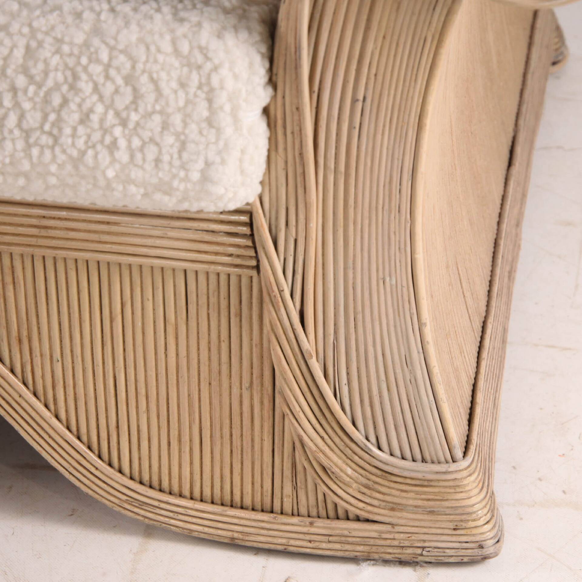 Rattan armchair by Betty Cobonpue