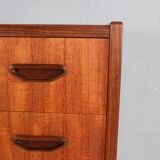 Commode moderne à six tiroirs du milieu du siècle, en teck, Danemark, années 1960