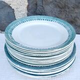 Set de 6 assiettes à dessert Terre de fer modèle Service Congo