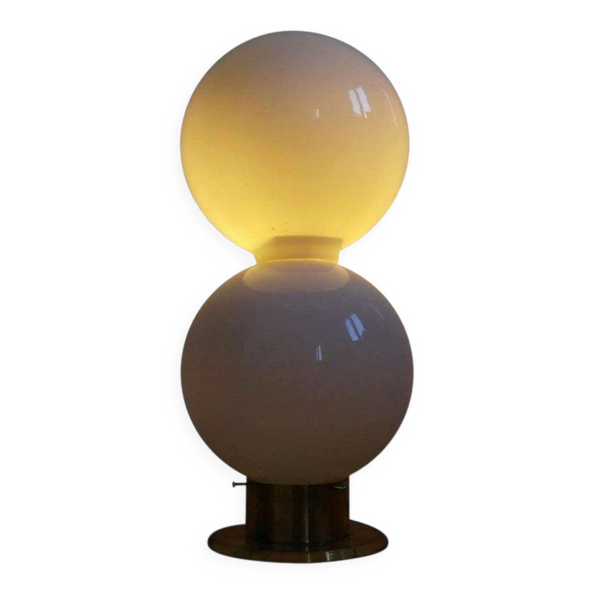 Midcentury Design Glass Floor Lamp, 1970s