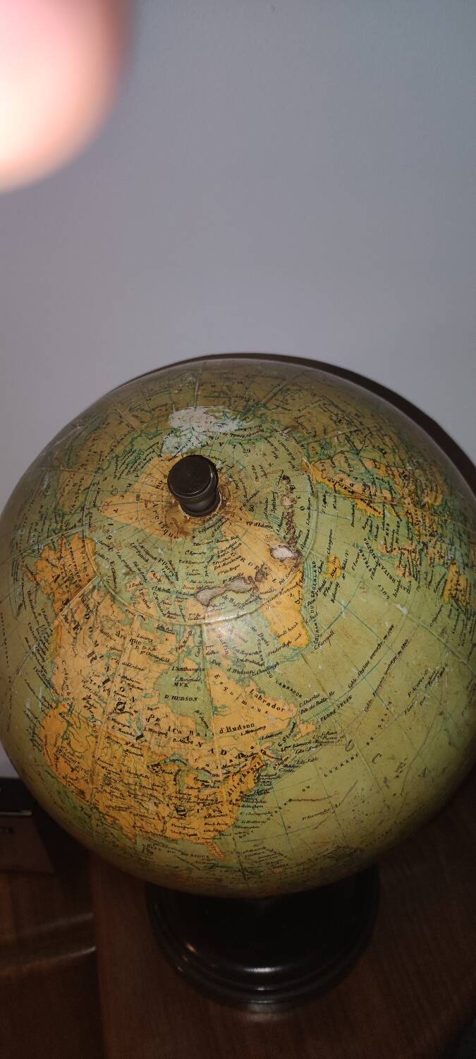 Plaster globe G Thomas late 19th