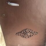 Metal workshop door with molding