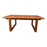 Mid-century solid teak Scandinavian coffee table, 1970s