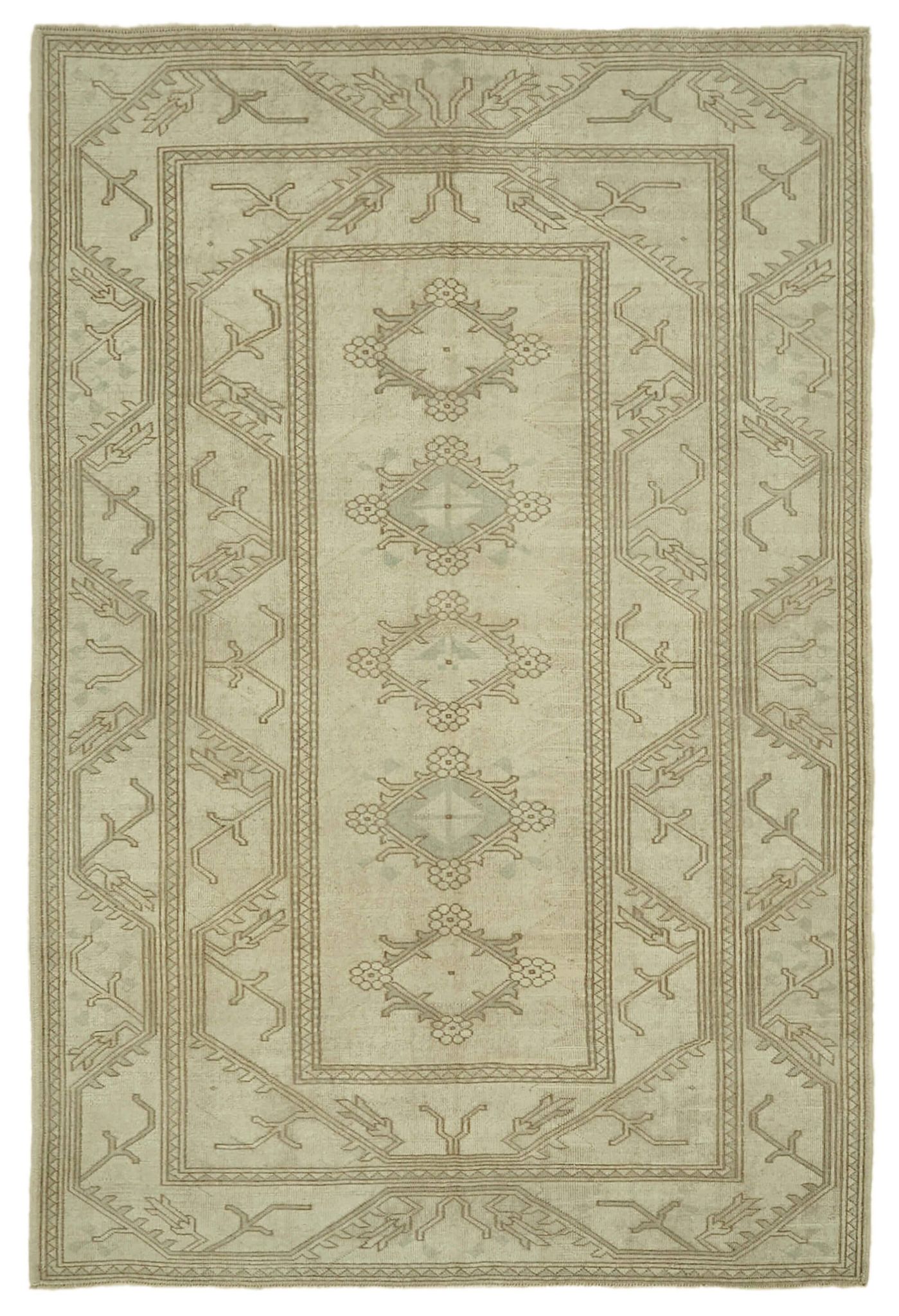 Tapis vintage anatolien turc 168 cm x 249 cm