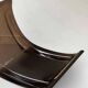 Marsala armchair in plexiglass & brown patchwork leather, Ligne Roset 1970