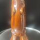 Carafe and glasses "Fish" Amber Ceramic Vintage USSR era