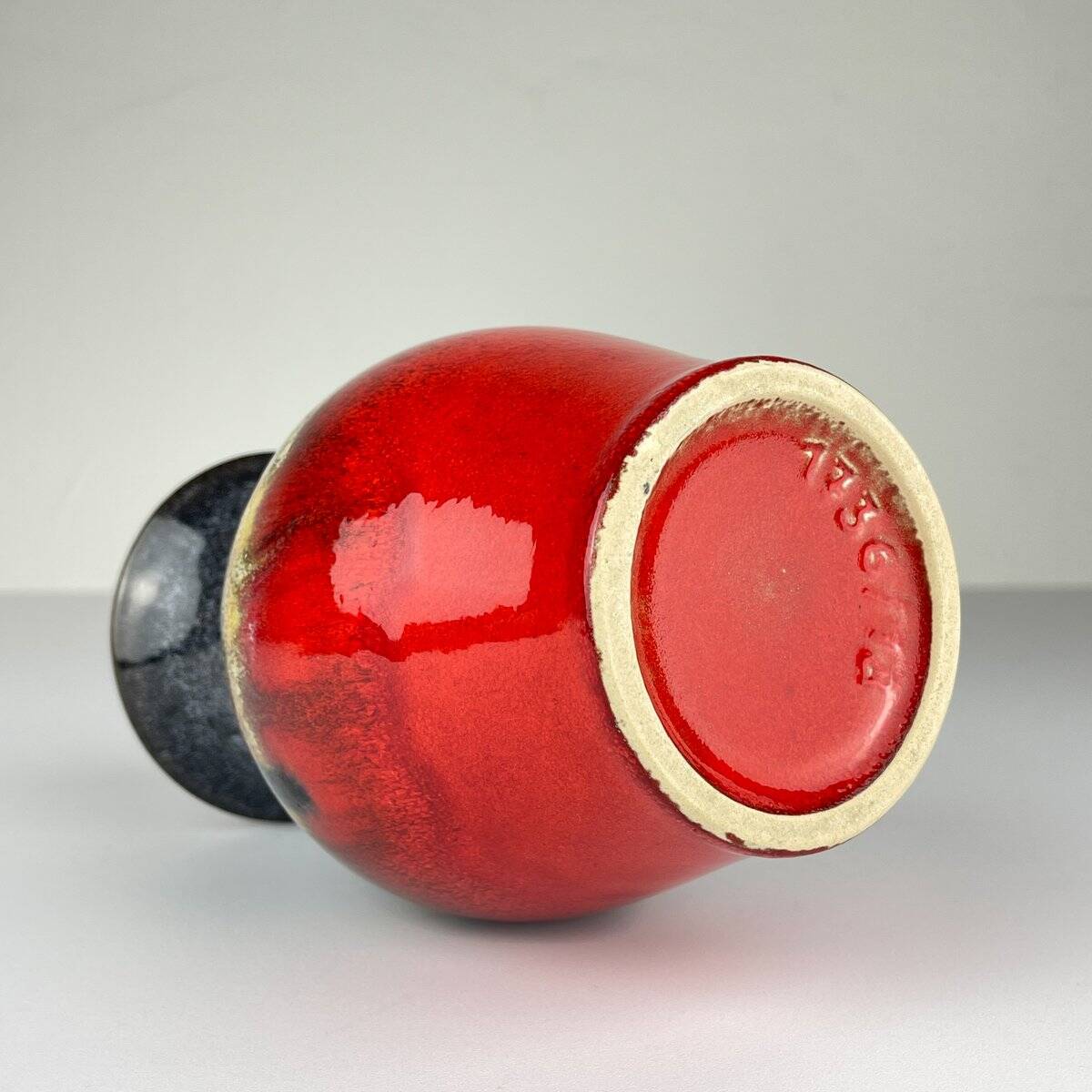 Vintage ceramic vase, West Germany, 1970.