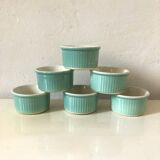 Ramequins en faience sarreguemines celadon