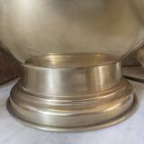 Pied de lampe balustre en laiton vintage