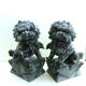 Pair of Foo Dog Bookends in Jade