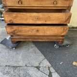 Louis Philippe style 04-drawer chest of drawers with marble top