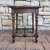 Antique Jacobean style bedside table