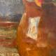 Old painting, still life with cloves by Abel Gay (1877-1961)