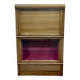 Mahogany and oak desk display cabinet from the MD brand, manufactured in the 1960s - removable
