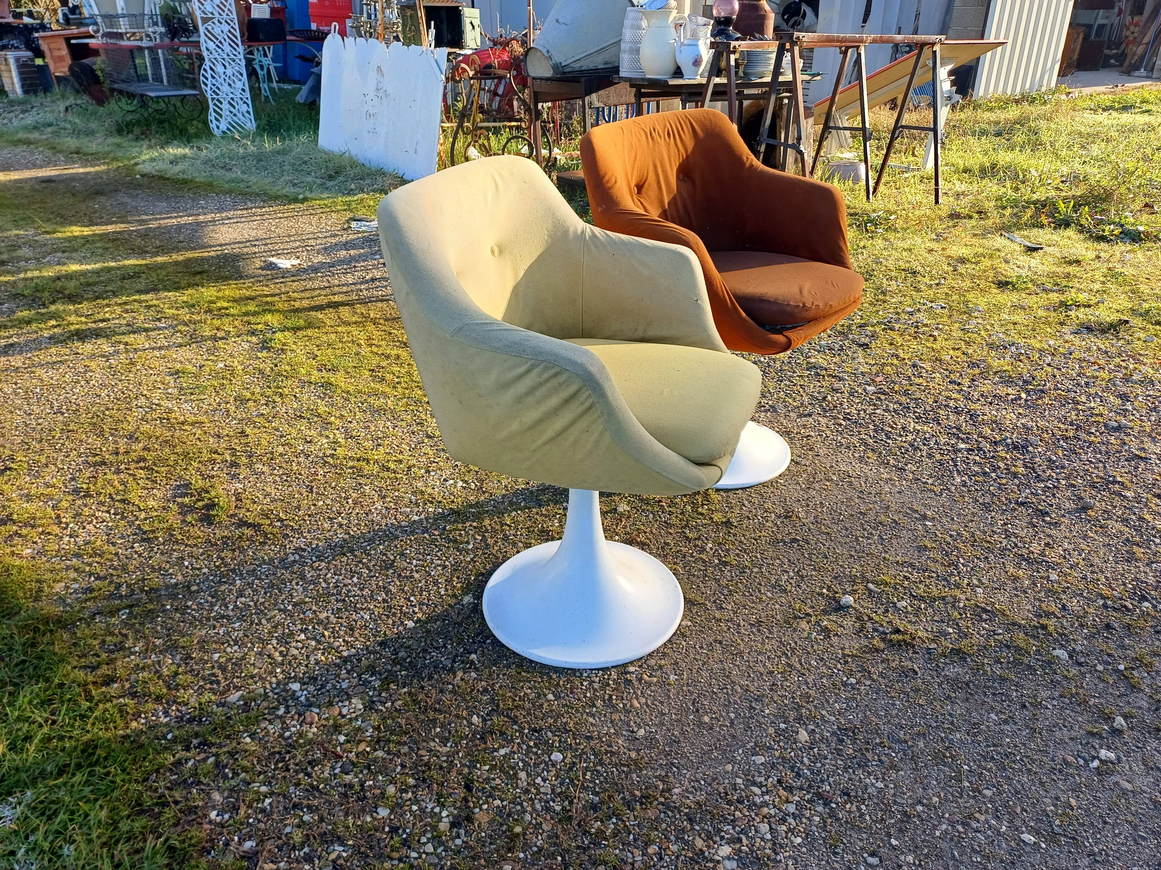 Pair of Vintage Armchairs from the 70s