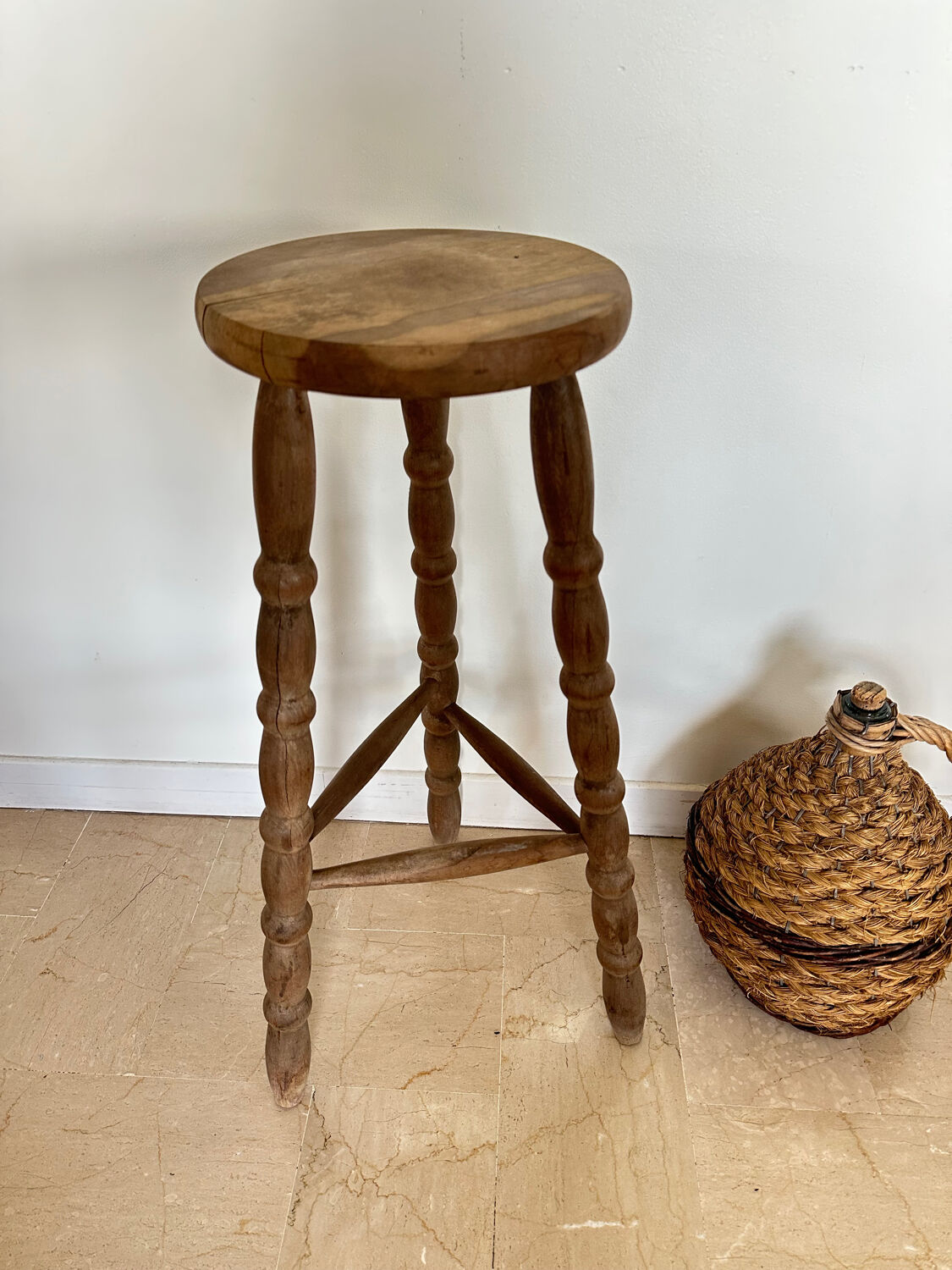 high tripod stool