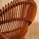 Pair of bamboo and wicker armchairs from the 1960s.
