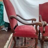 Pair of Louis III style armchairs