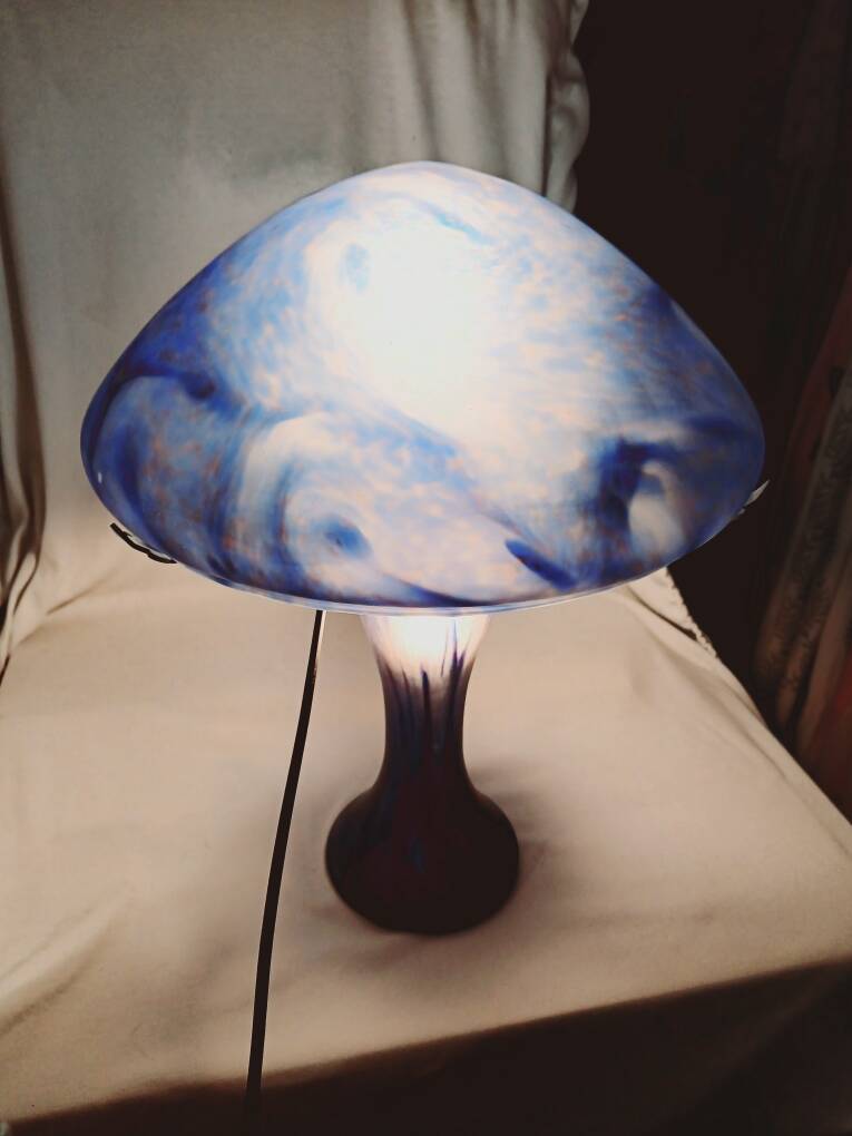 Lampe champignon Verrerie de Vianne