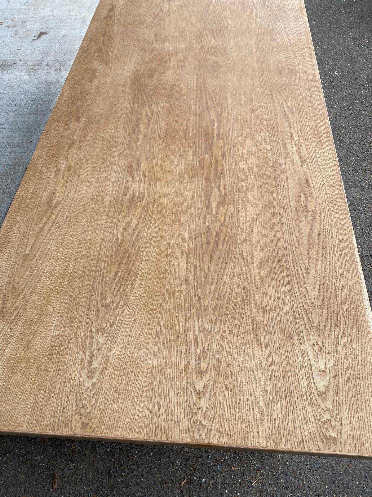 Extendable farmhouse dining table, renovated in raw wood, 270cm