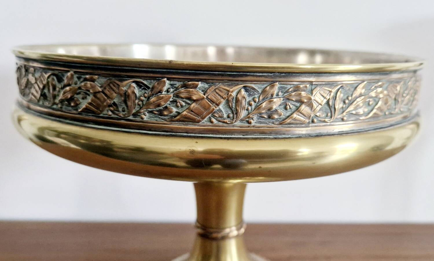 Gilded metal footed cup from the early 20th century