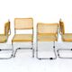 Set of 4 chairs "S32" Marcel Breuer, Italy, 2001