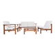 Ensemble de 4 fauteuils et 2 tables basses « Moduline » conçu par Ole Gjerlov Knudsen