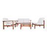 Ensemble de 4 fauteuils et 2 tables basses « Moduline » conçu par Ole Gjerlov Knudsen