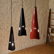 Vintage perforated metal suspensions