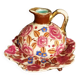Art Deco Boch Ceramic Jug and Plate (by R. Chevalier)