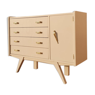 Commode vintage pieds compas