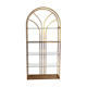 Etagère en verre et métal doré