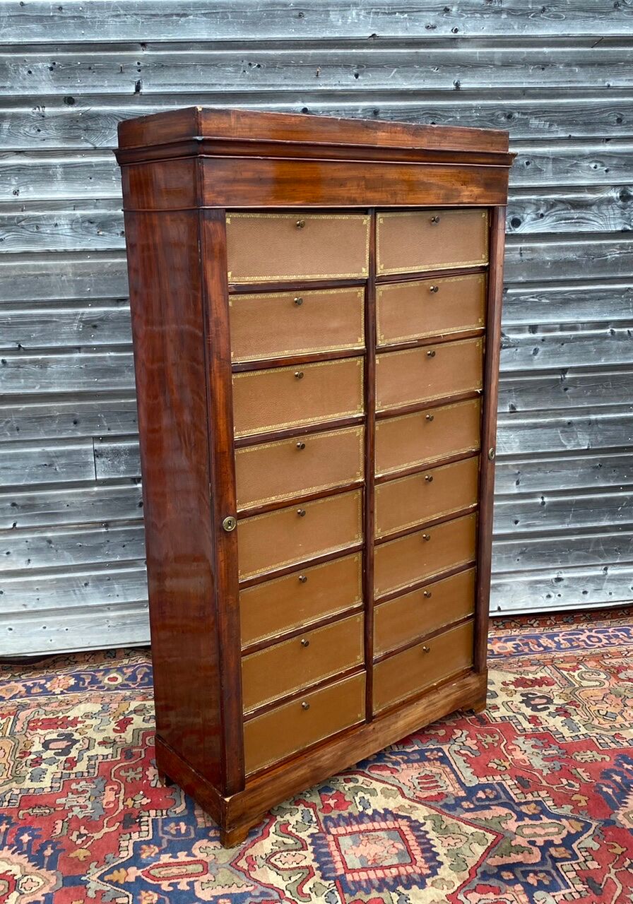 Mahogany cardboard furniture of  Louis Philippe XIX century