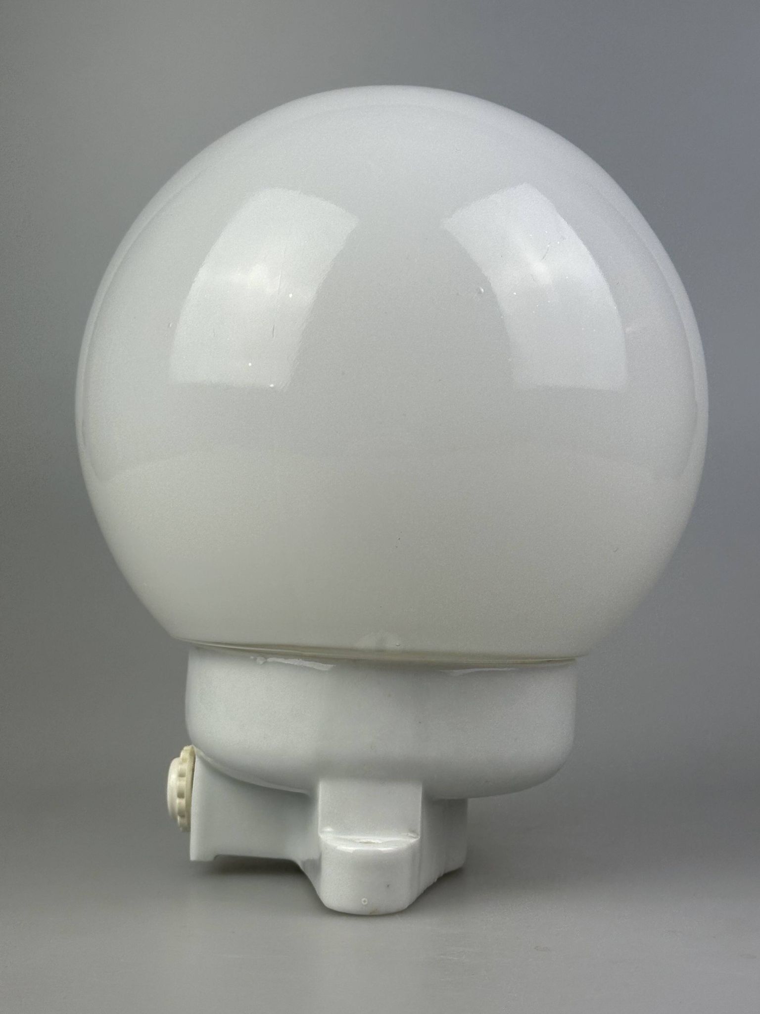 50s 60s wall lamp cellar lamp ceramic & glass Bauhaus design