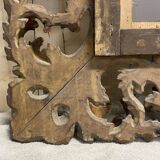19th century Italian mirror in wood and gilded plaster